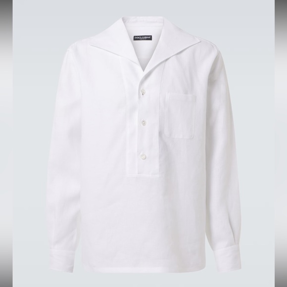 Dolce & Gabbana White Casual Button Down Shirt 40 4